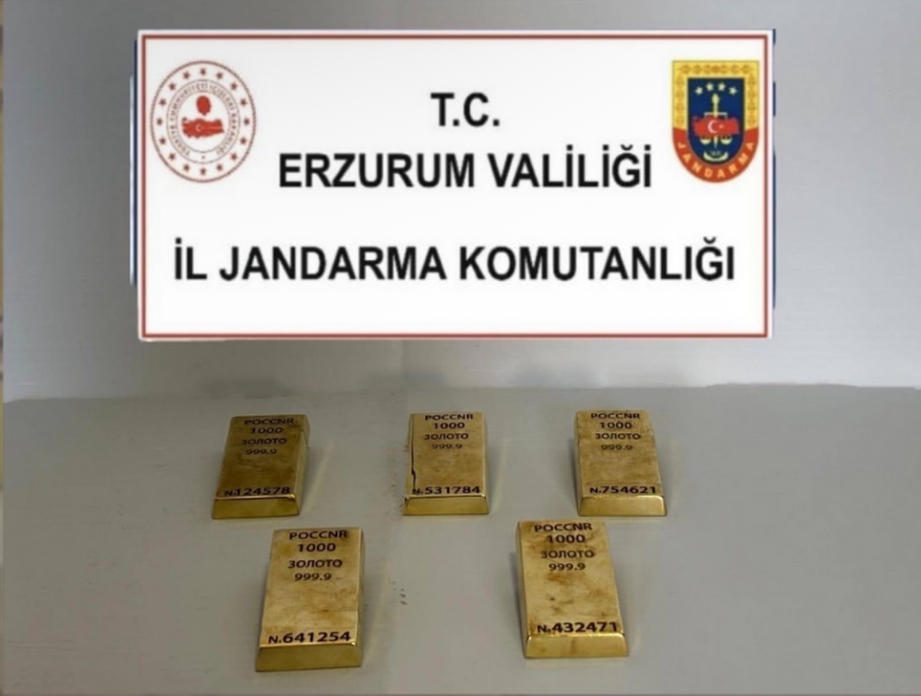 Horasan’da  5 Kilo Kaçak Külçe Altın Ele Geçirildi